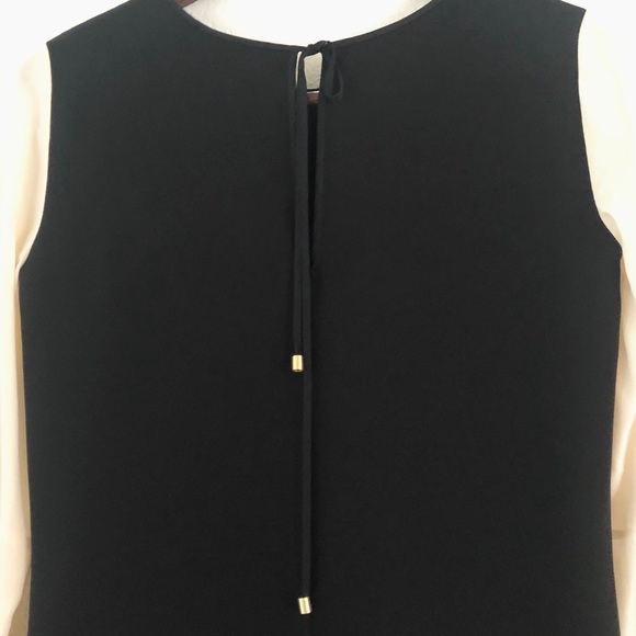 Club Monaco Contrast Sheath Dress Black Nude - Picture 6 of 8